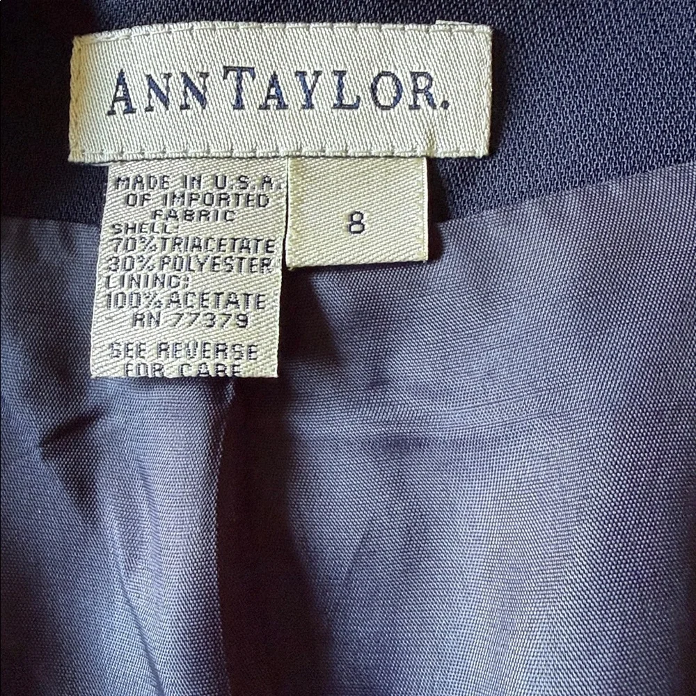 Vintage 90s Ann Taylor Navy Longline Tunic Vest – Made in USA - Picture 5 of 6